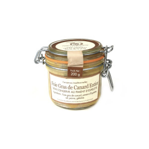 Foie gras de canard entier semi-conserve - Piment d’Espelette - 200 g