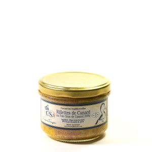 Bocal de rillettes - Canard - 30 % de foie gras - 190 g